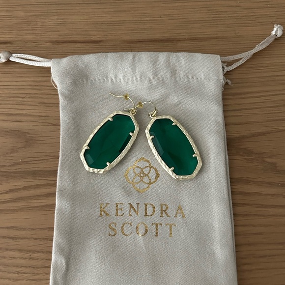 Kendra Scott Ella Hammered Gold Earrings - Picture 4 of 4